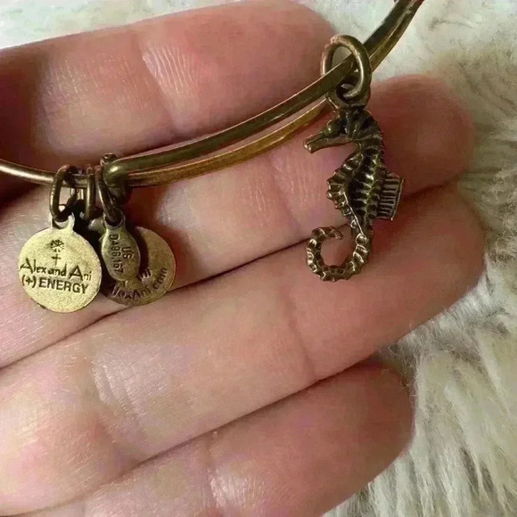 Alex and Ani Seahorse Gold Bracelet - Picture 4 of 4